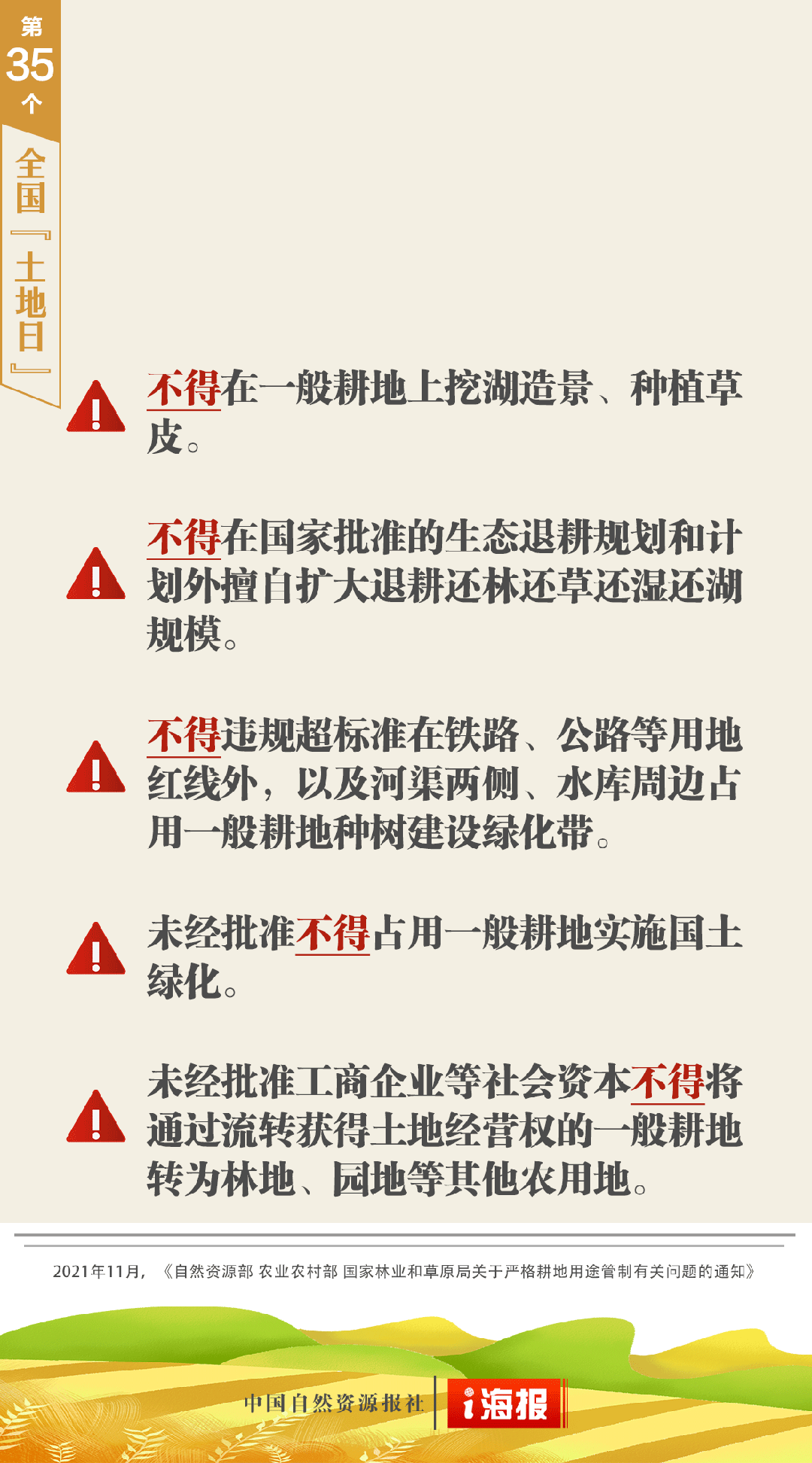 关于耕地，四、五、六、八要牢记！