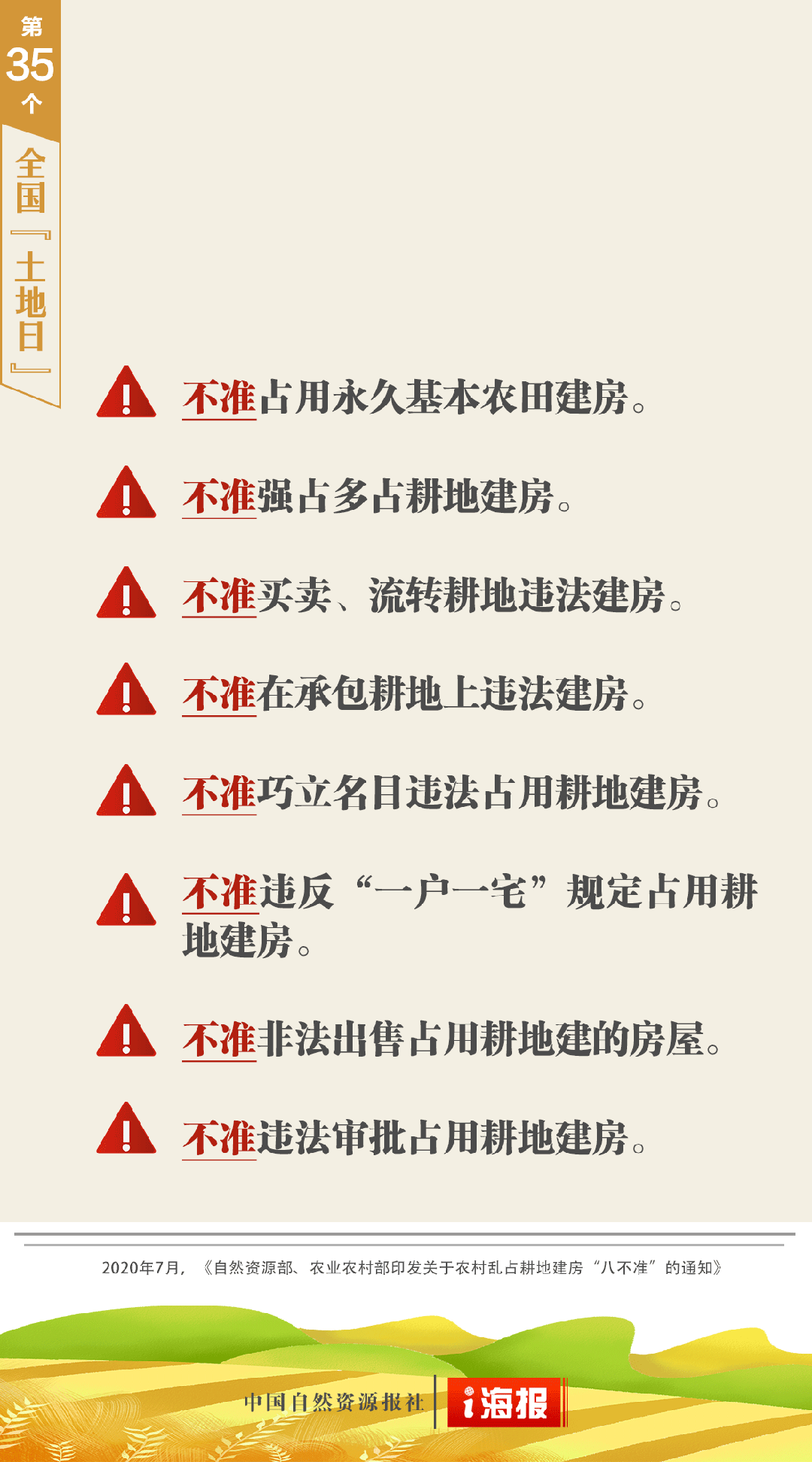 关于耕地，四、五、六、八要牢记！